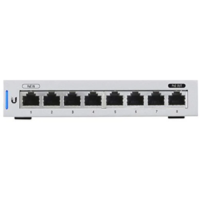 UniFi Switch 8 US-8 front view showing 8 Gigabit ports