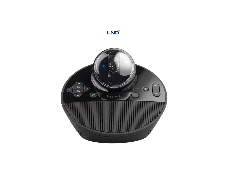 Top view of Logitech BCC950 ConferenceCam business video conferencing system