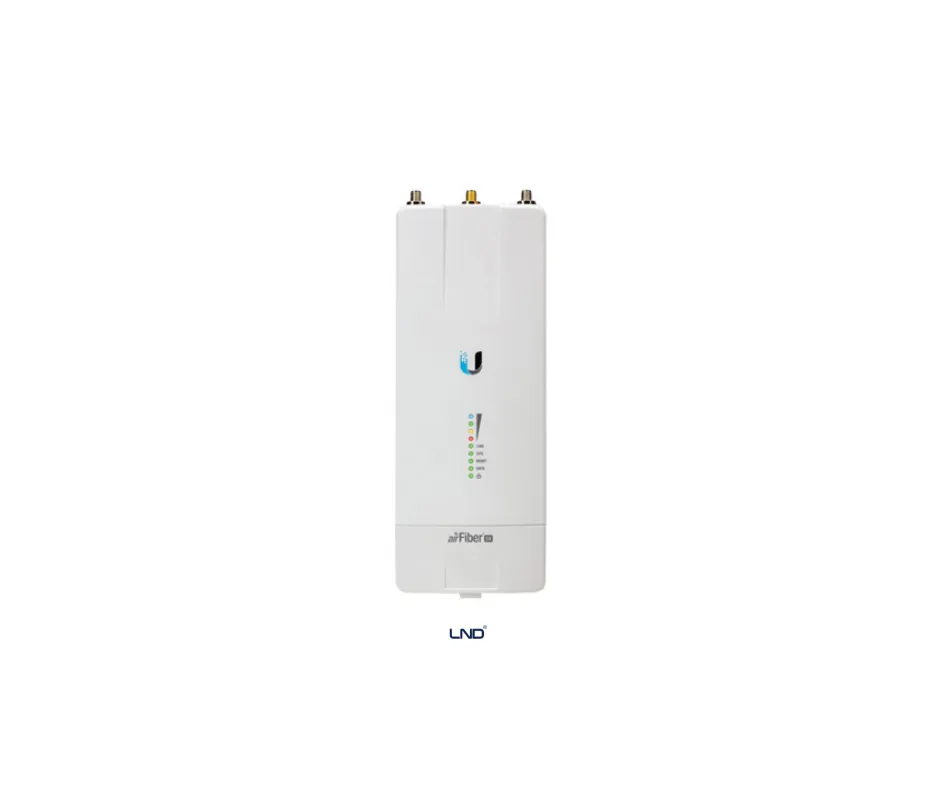 Ubiquiti airFiber AF-5X wireless backhaul radio device with LED indicators front view
