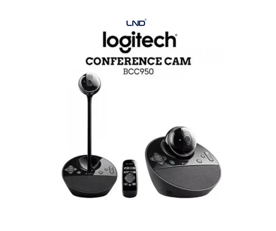 Top view of Logitech BCC950 ConferenceCam business video conferencing system